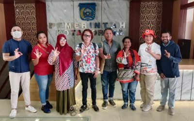 FORUM PEDULI HIV KOTA SORONG DAN PBHKP AUDENSI DENGAN SEKDA KOTA SORONG